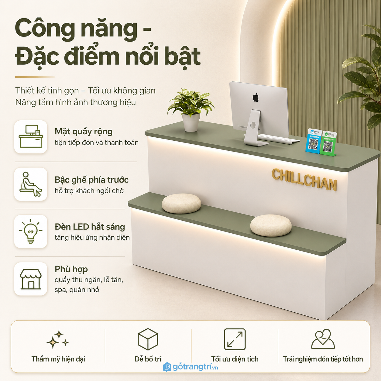 Tối ưu công năng cho nhiều mô hình kinh doanh Tối ưu công năng cho nhiều mô hình kinh doanh