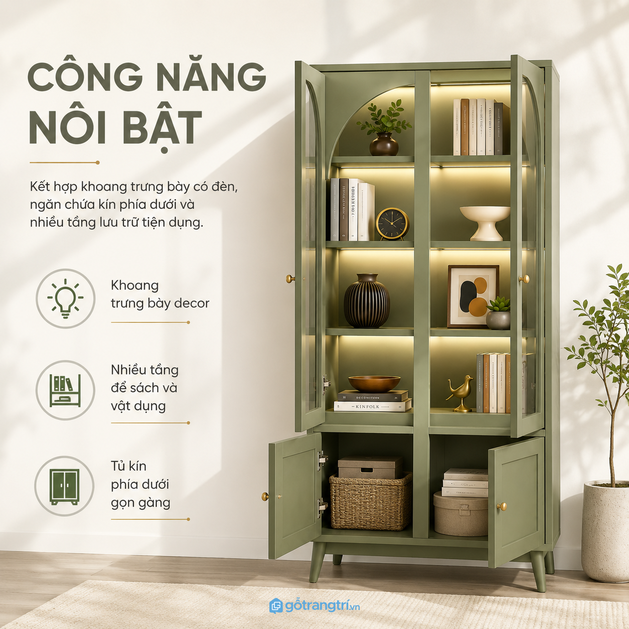 Tối ưu không gian lưu trữ và trưng bày