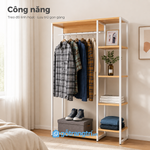 Tối ưu lưu trữ quần áo và đồ dùng hằng ngày