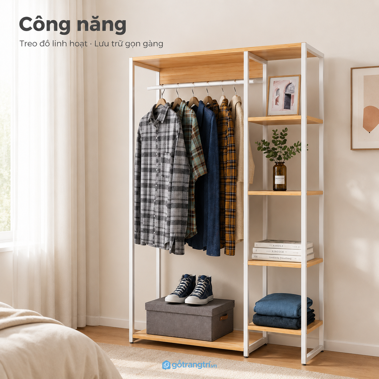 Tối ưu lưu trữ quần áo và đồ dùng hằng ngày