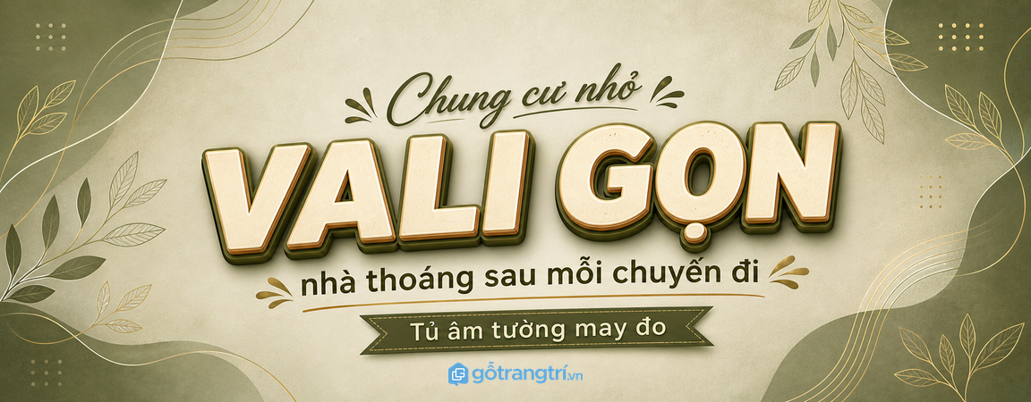 Tủ để vali cho chung cư nhỏ: gọn lối vào, sạch ban công và dễ lấy khi cần