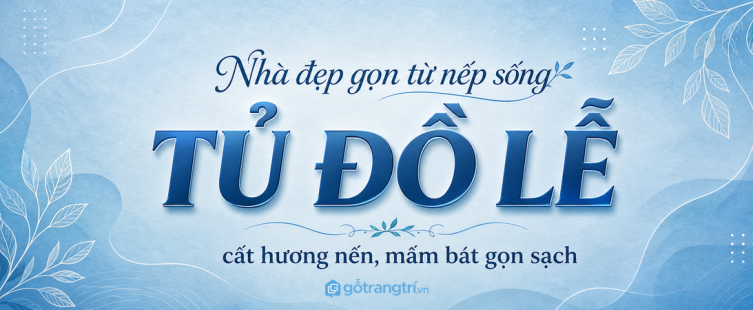 Tủ đồ lễ âm tường cho nhà phố nhỏ: cất hương nến, mâm bát gọn sạch