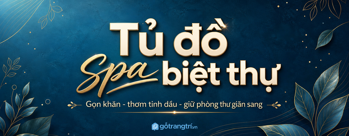 Tủ đồ spa biệt thự: gọn khăn, thơm tinh dầu, giữ phòng thư giãn sang