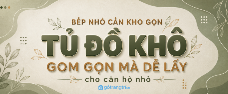 Tủ gia vị nhà bếp nhỏ: gọn khu nấu, dễ lấy khi cần