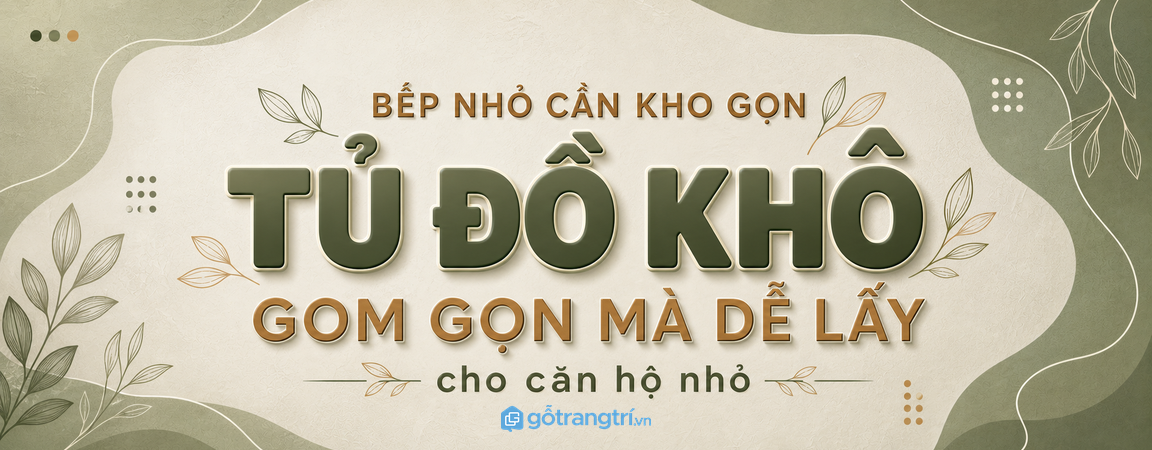 Tủ gia vị nhà bếp nhỏ: gọn khu nấu, dễ lấy khi cần