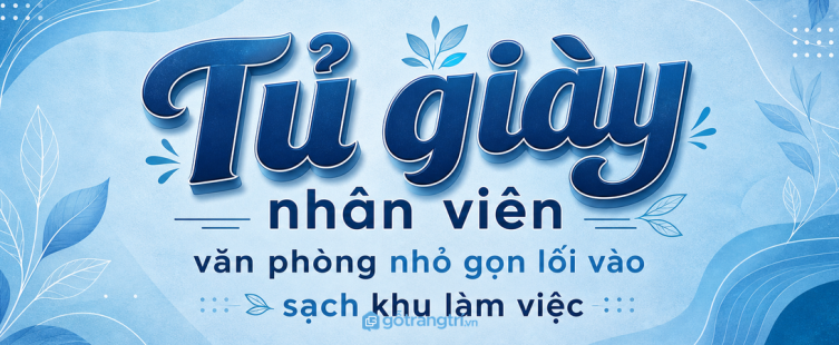 Tủ giày nhân viên cho văn phòng nhỏ: gọn lối vào, sạch khu làm việc