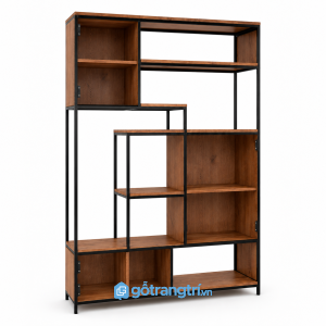 Tủ kệ trang trí khung sắt nhiều ngăn hiện đại GHS-2018 - hình ảnh thực tế 1