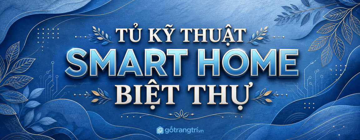 Tủ kỹ thuật smart home biệt thự: giấu thiết bị, gọn dây, dễ bảo trì lâu dài