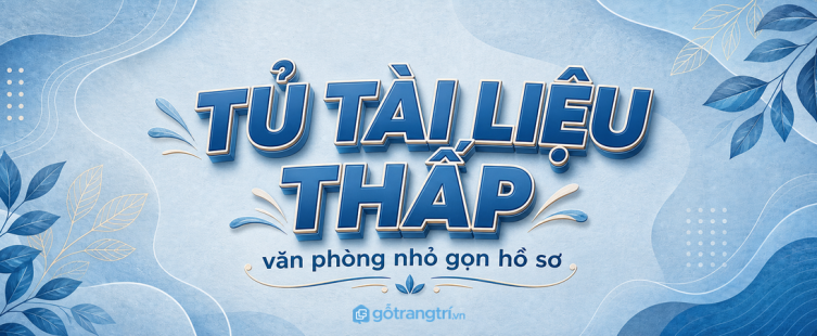 Tủ thấp kiêm kệ máy in cho văn phòng nhỏ: gọn hồ sơ, sạch lối đi