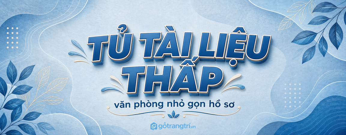 Tủ thấp kiêm kệ máy in cho văn phòng nhỏ: gọn hồ sơ, sạch lối đi