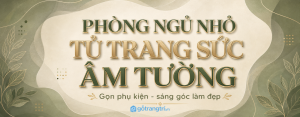 Tủ trang sức âm tường cho phòng ngủ nhỏ: gọn phụ kiện, sáng góc làm đẹp
