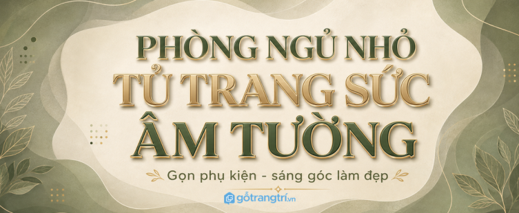Tủ trang sức âm tường cho phòng ngủ nhỏ: gọn phụ kiện, sáng góc làm đẹp
