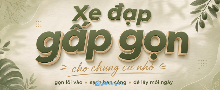 Tủ để xe đạp gấp cho chung cư nhỏ: gọn lối vào, sạch ban công, dễ lấy mỗi ngày
