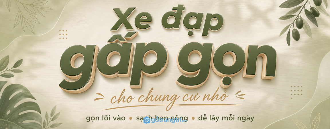 Tủ để xe đạp gấp cho chung cư nhỏ: gọn lối vào, sạch ban công, dễ lấy mỗi ngày