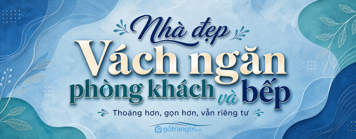 Tủ vách ngăn trang trí cho nhà nhỏ: vừa che nhẹ, vừa có chỗ cất đồ