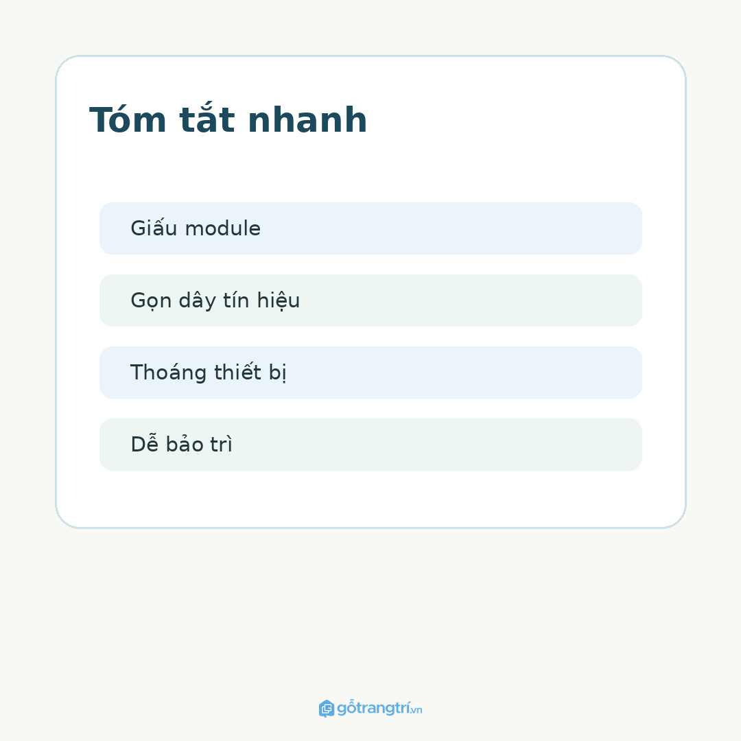 Tủ bộ điều khiển rèm tự động biệt thự: giấu thiết bị, gọn dây và dùng bền hơn