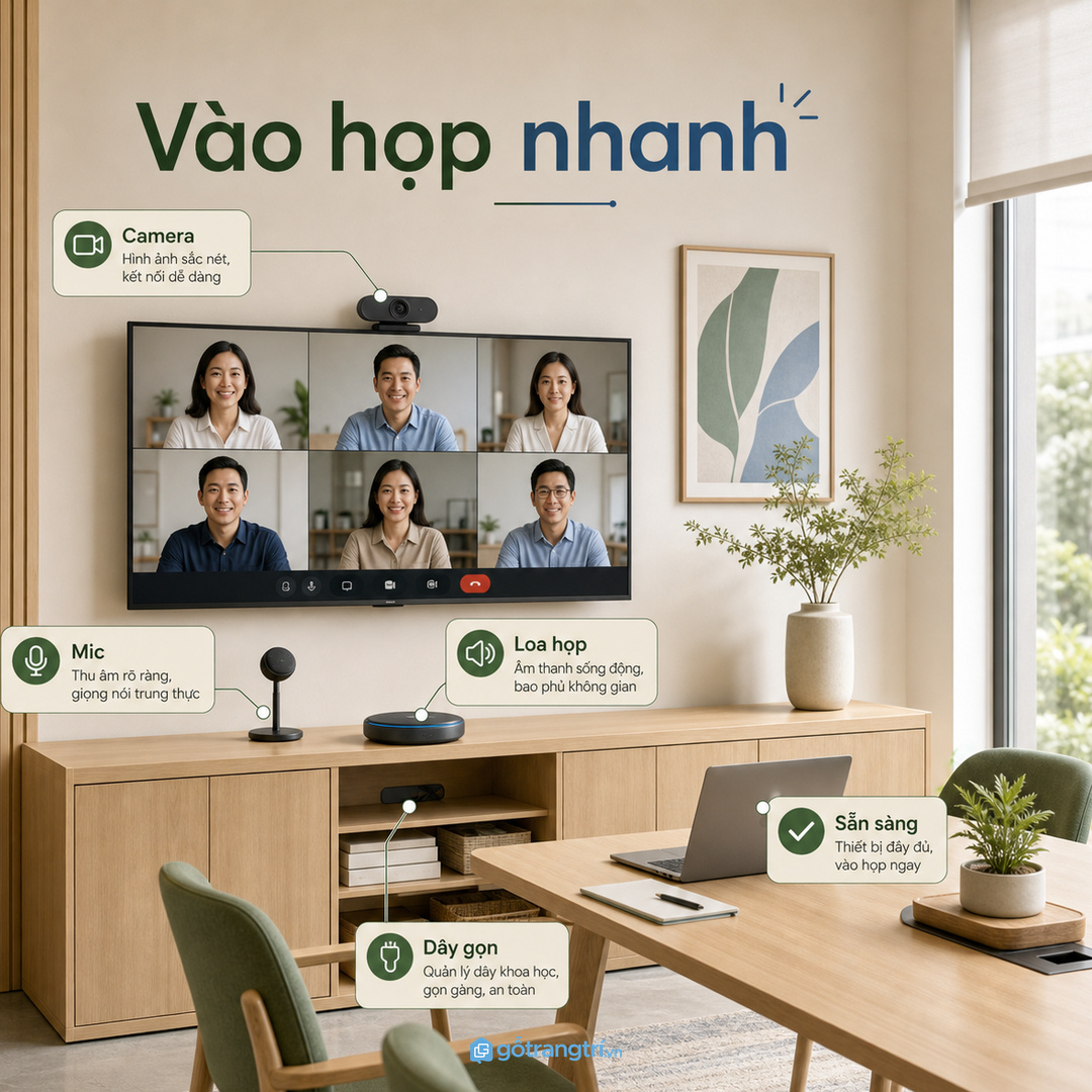 Tủ phụ phòng họp giúp phòng họp nhỏ vào việc nhanh và ít rối