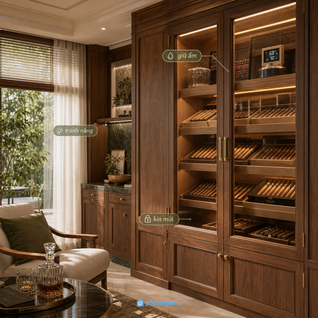 Cigar cần môi trường ổn định để giữ hương vị và hình thức