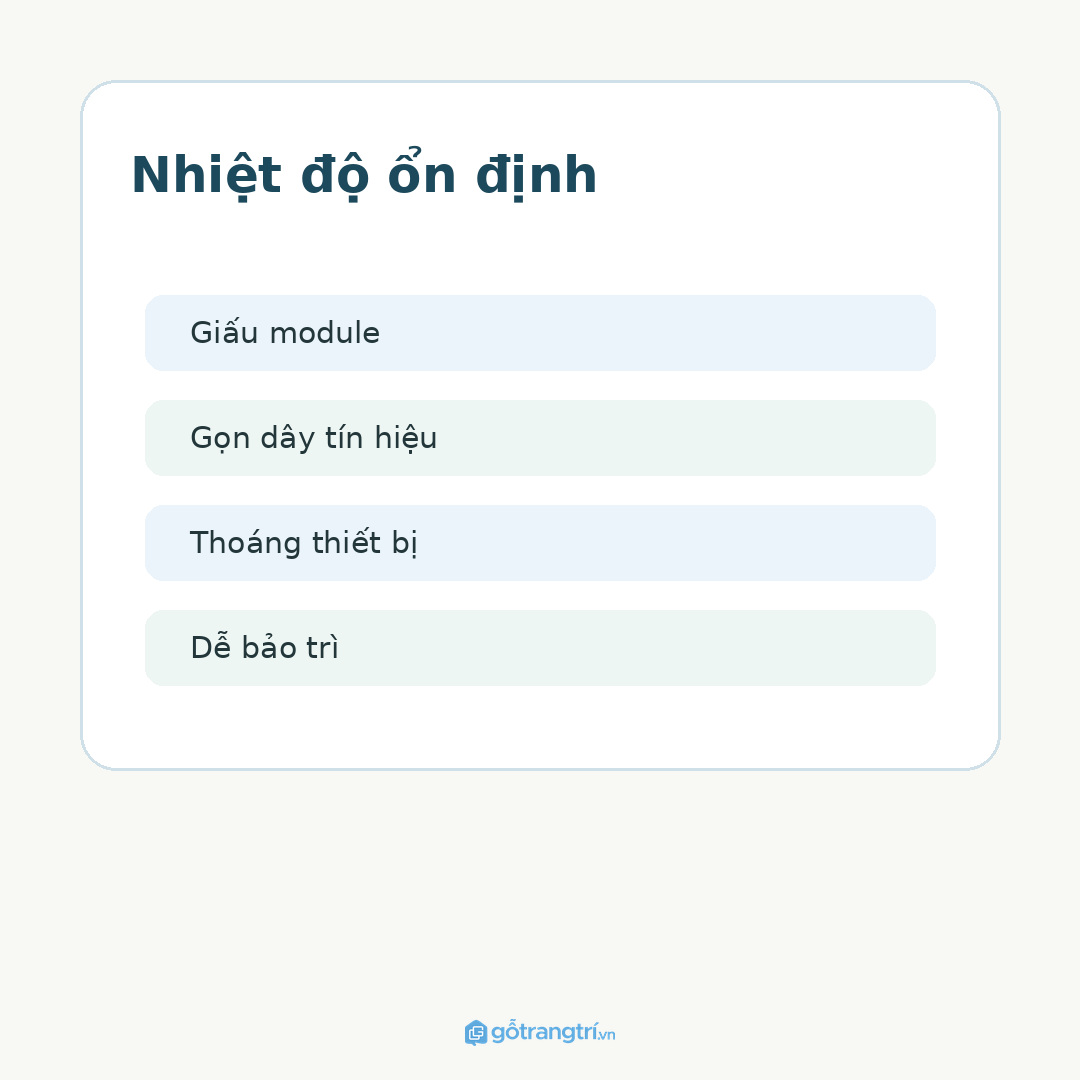 Thiết bị thông minh để lộ làm phòng mất vẻ sang