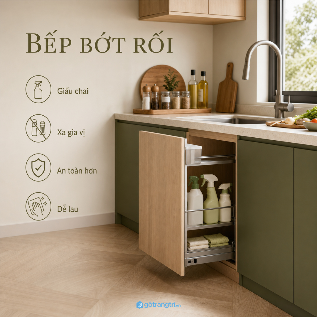 Khoang chai vệ sinh cần đứng vững, khô đáy và tránh lẫn đồ ăn