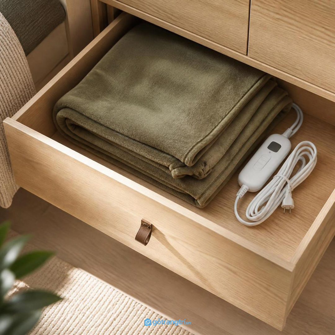 Chăn điện cần nơi cất khô, thoáng và tránh bị gấp gắt