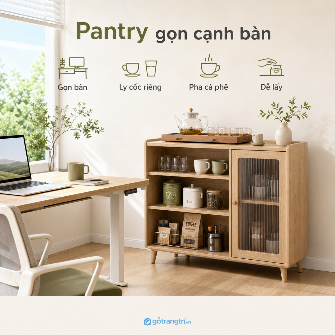 Đồ uống chung cần một điểm cất cố định trong văn phòng