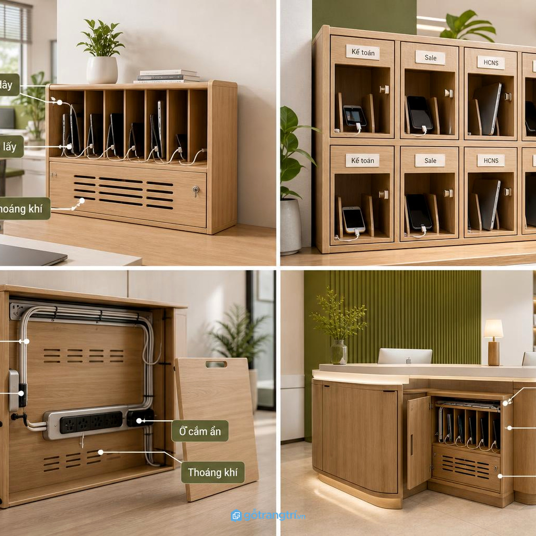 Điện thoại để rải rác làm cuộc họp phân tán và dễ nhầm thiết bị
