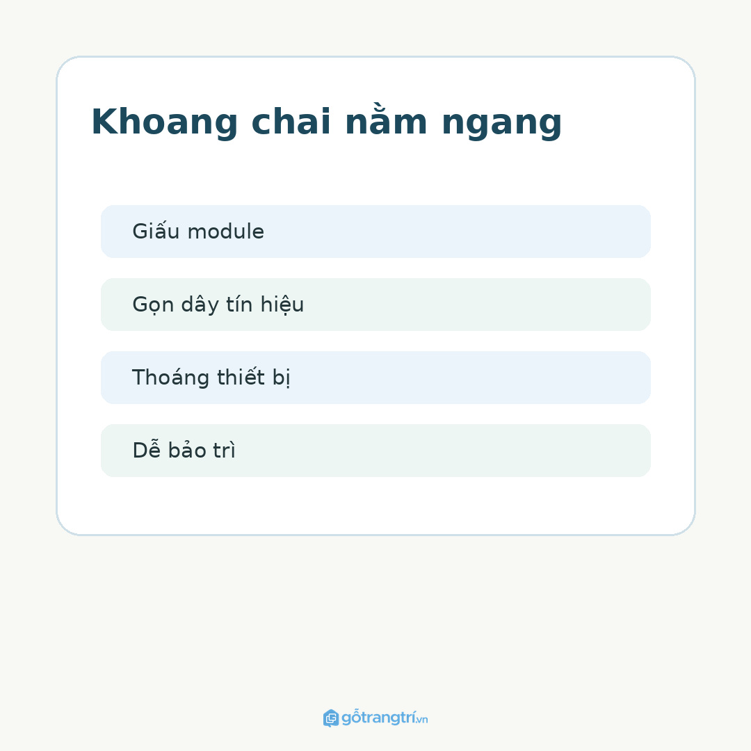 Dây nguồn và dây tín hiệu cần được gom gọn an toàn