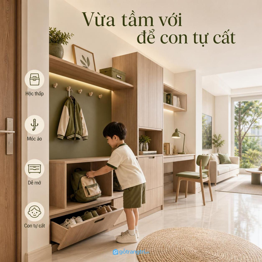 Đồ đi học cần tách đồ sạch, đồ ẩm và giấy tờ quan trọng