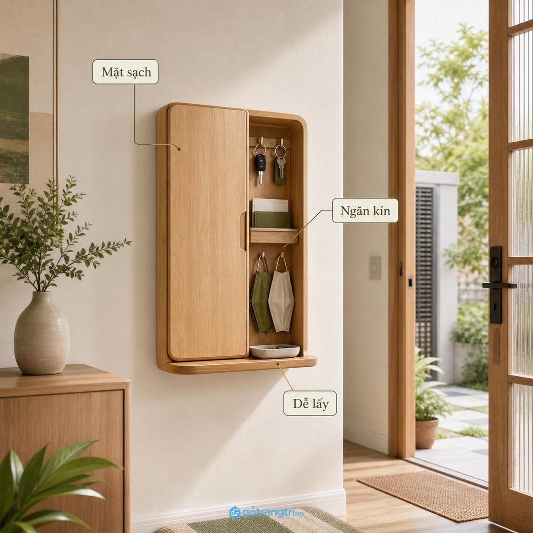 Mặt phẳng sạch giúp cửa nhà nhẹ và dễ đón khách hơn