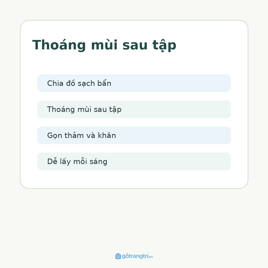 Thoáng mùi sau tập