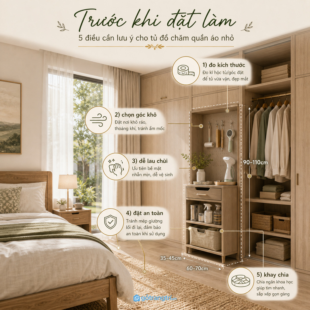 Hộc trống không đủ nếu không có khay chia nhỏ rõ ràng