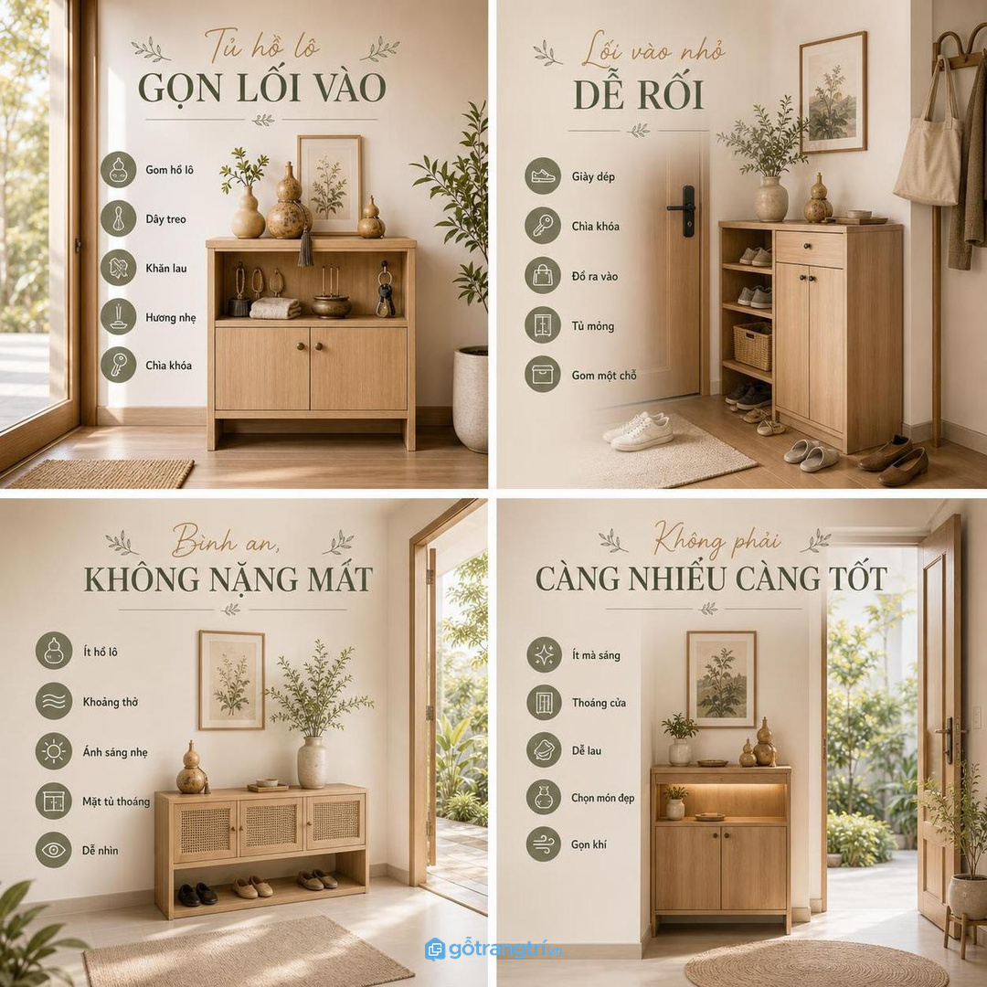 Hồ lô nên tạo cảm giác bình an chứ không làm cửa nhà nặng mắt
