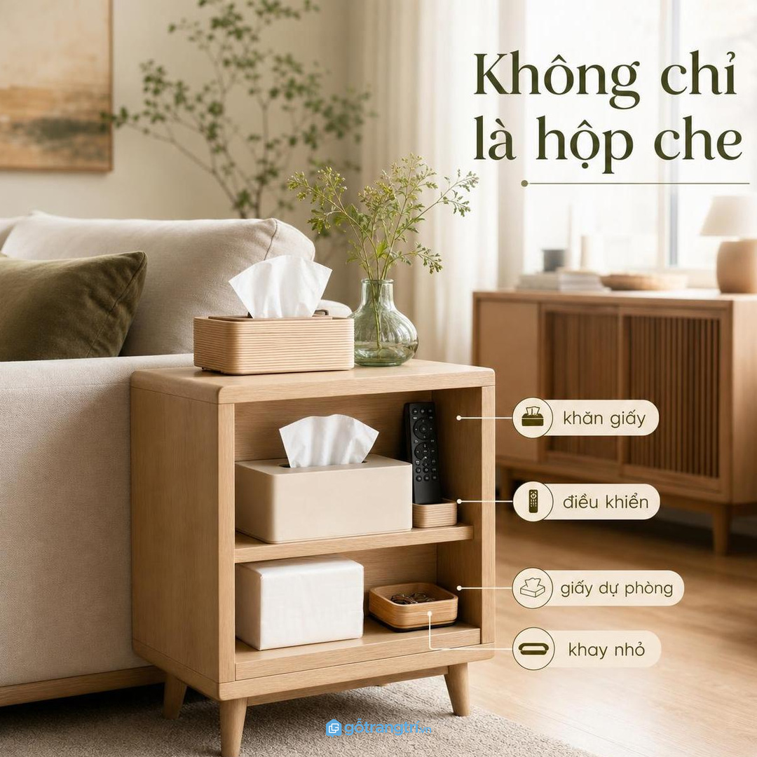 Vị trí tủ cần vừa tầm tay sofa và không chắn lối đi
