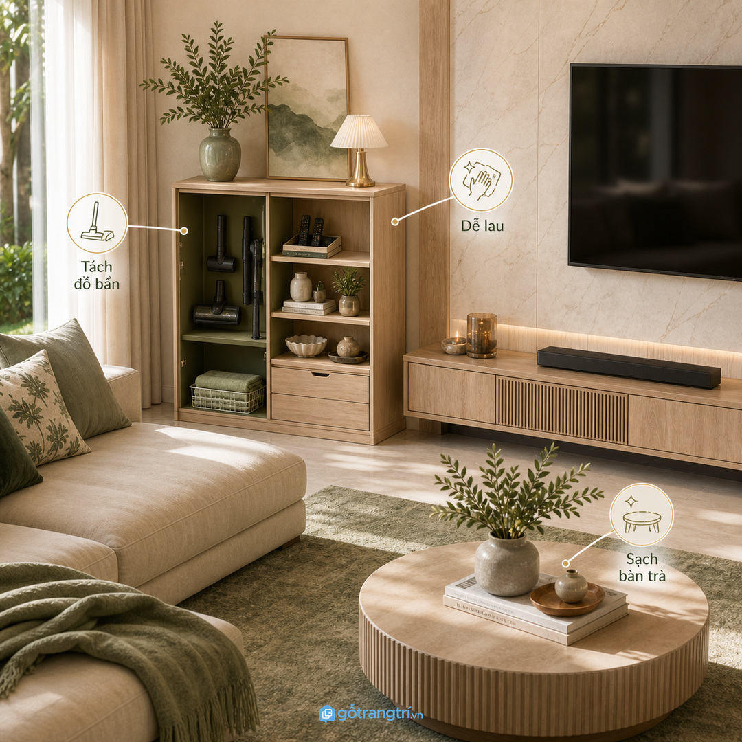 Đầu hút bụi và khăn lau cần tách khỏi đồ sạch đồ trang trí và điều khiển