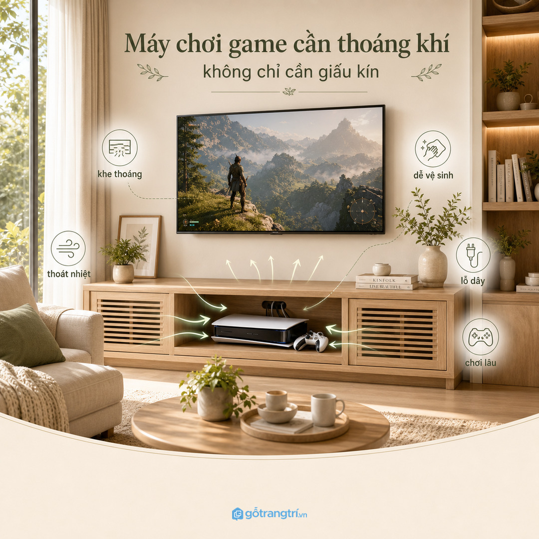 Thiết bị điện tử cần thoáng nhiệt và dễ bấm nút