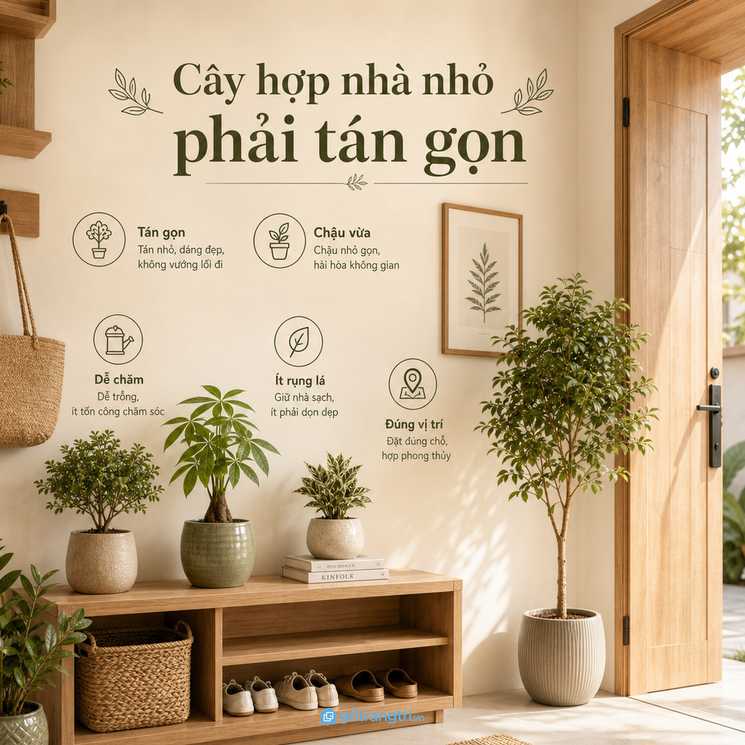Không phải cây hợp phong thủy nào cũng hợp nhà nhỏ