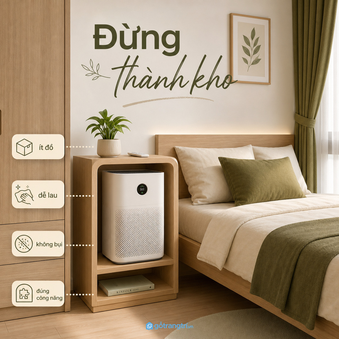Tủ lọc không khí không nên trộn với mỹ phẩm thuốc hoặc đồ ẩm