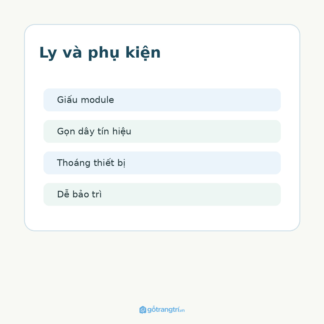 Tủ kỹ thuật nhỏ giúp bảo trì mà không phá thẩm mỹ