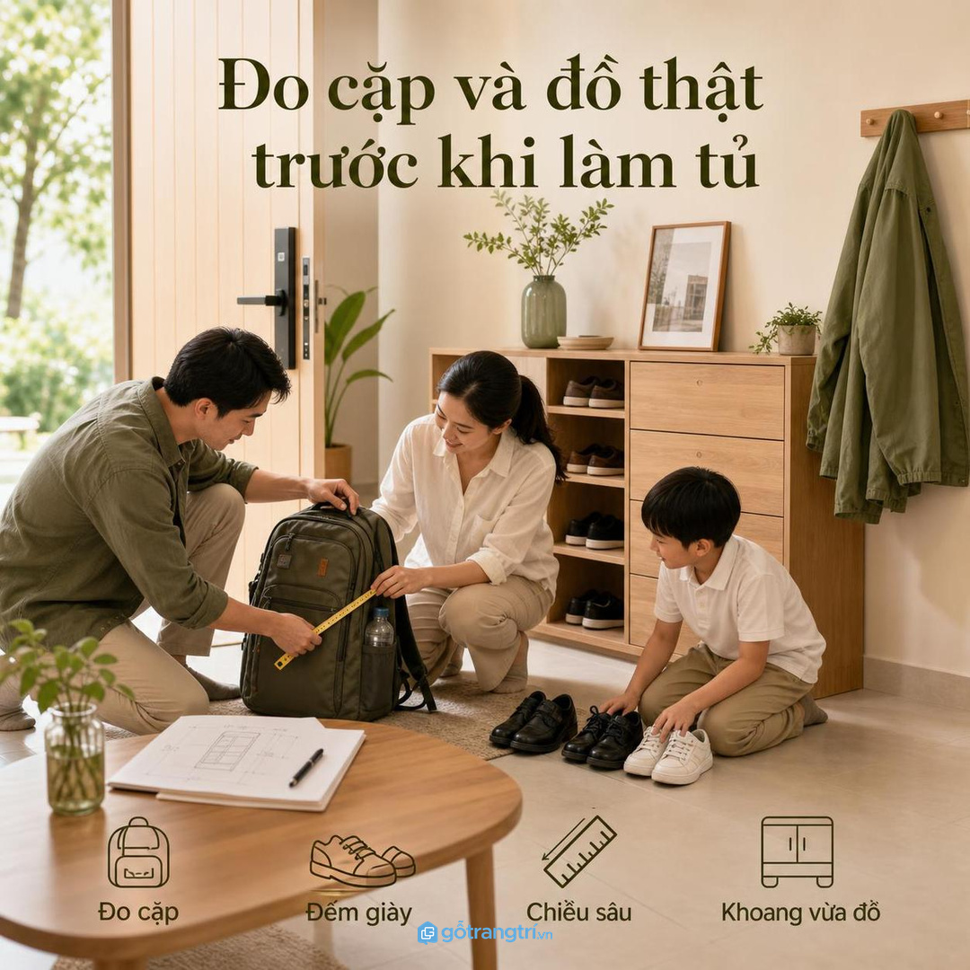 Trẻ dễ tự lập hơn khi khoang cất vừa tầm với và có nhãn rõ