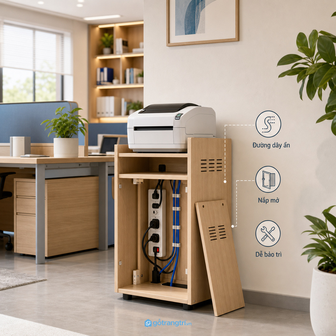 Dây điện và kết nối cần được giấu gọn nhưng vẫn dễ bảo trì