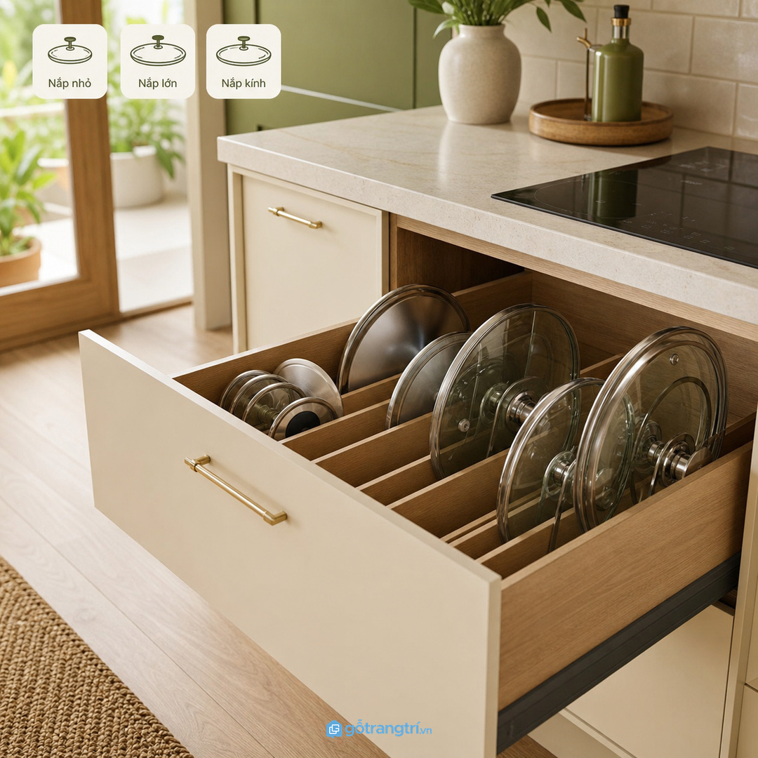 Không phải nắp nồi nào cũng nên cất cùng một kiểu