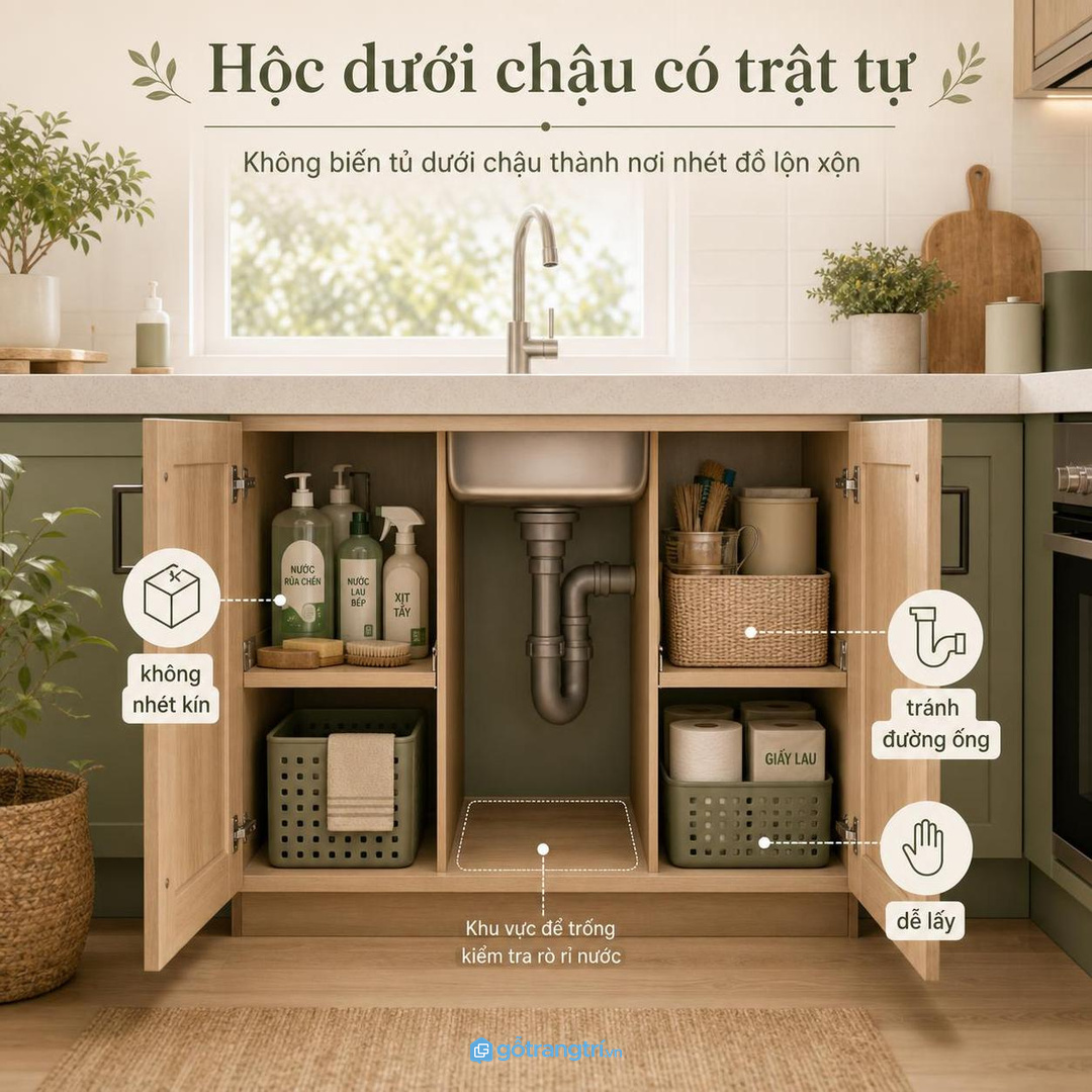 Đừng biến hộc dưới chậu thành kho lộn xộn