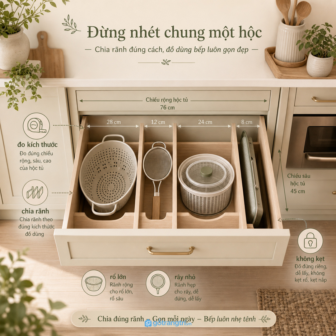 Không phải rổ rá nào cũng hợp để nhét chung một hộc