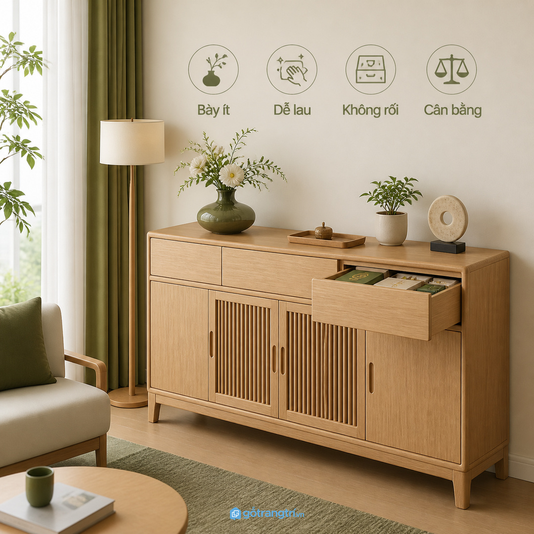 Hiểu sai thường gặp là bày càng nhiều càng dễ có lộc