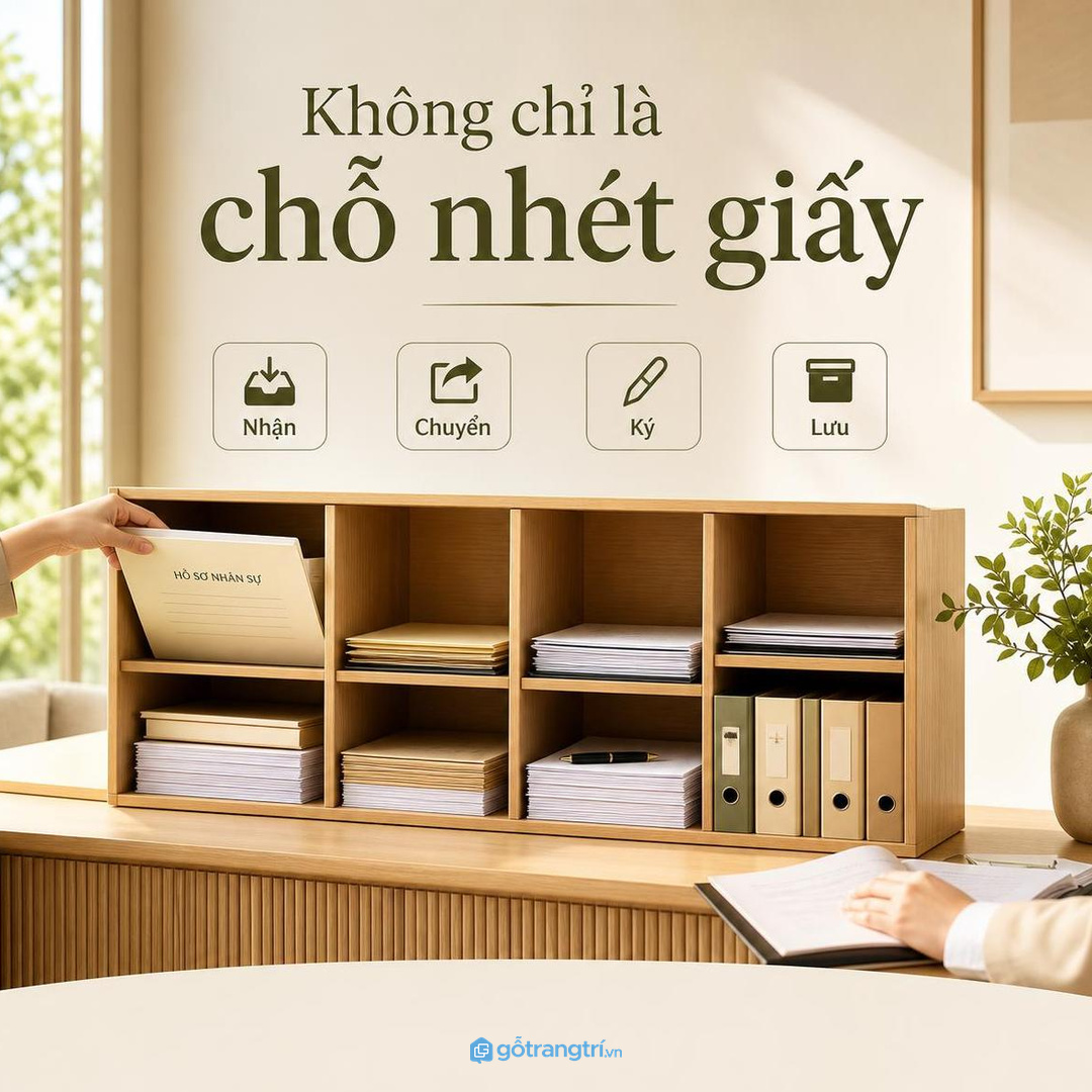 Tủ thư nội bộ là điểm nhận, chuyển, ký và lưu chứ không chỉ là chỗ nhét giấy