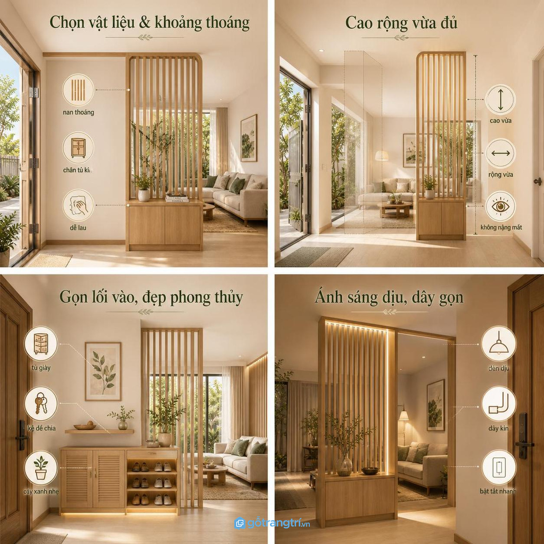 Hiểu sai thường gặp là làm bình phong càng kín càng tốt