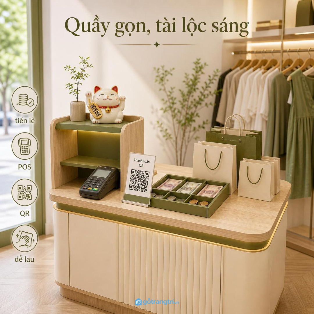 Khoang kín giúp tiền lẻ, hóa đơn, dây sạc và đồ phụ trợ không lộ ra ngoài