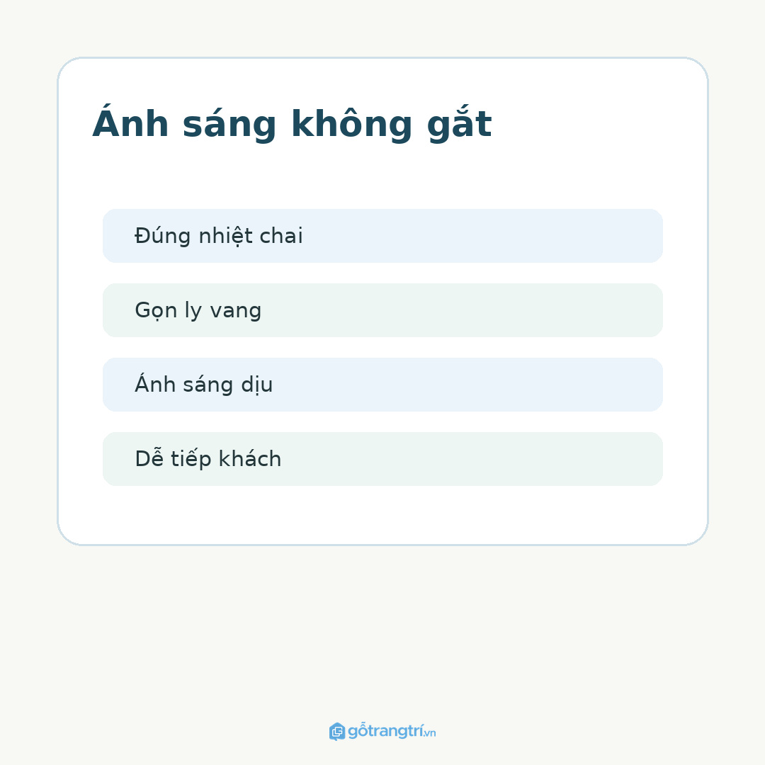 Chốt số lượng chai và kiểu bảo quản trước khi chia khoang