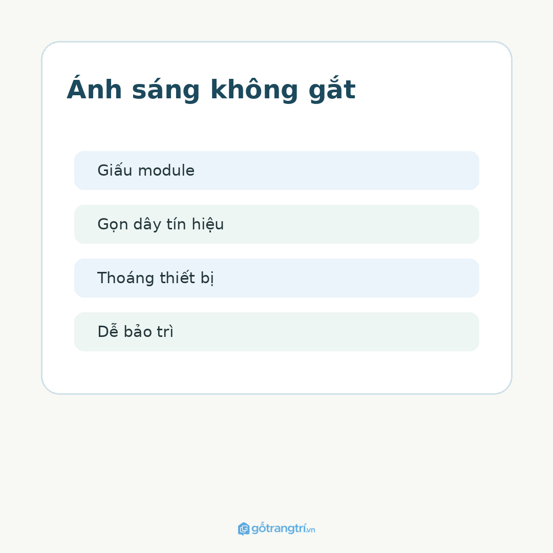 Đặt gần cụm rèm nhưng không chắn ray và hộp rèm